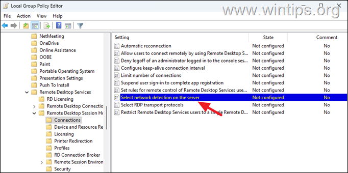 política Solución: problemas de RDP en Windows 11 V24H2.