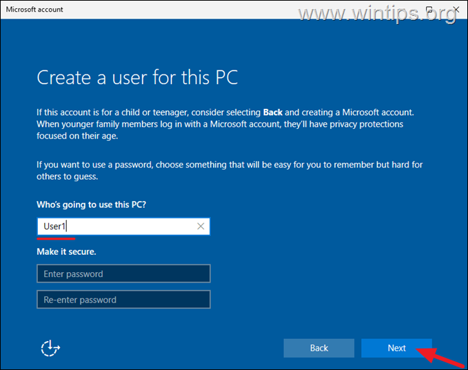 Cómo configurar Windows 11 usando una cuenta local. 