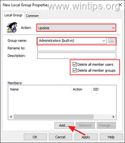 Eliminar administradores de dominios del grupo de administradores locales - GPO
