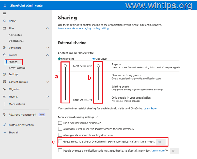 Sharepoint SharePoint - Configuración de intercambio externo