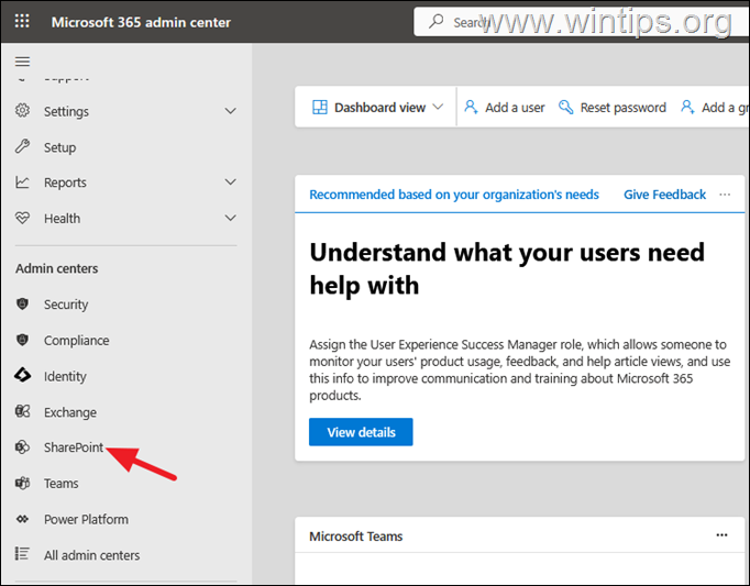 Centro de administración O365 Centro de administración de Office 365