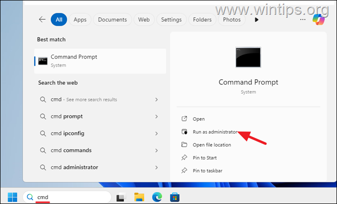 admina Símbolo del sistema como administrador