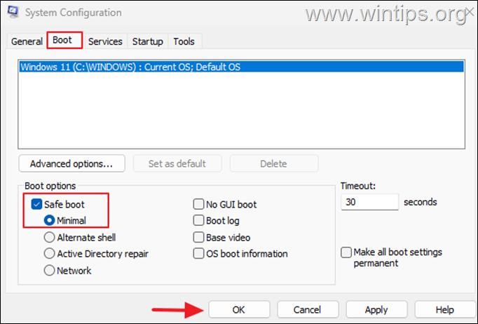 modo seguro Iniciar ventanas en modo seguro