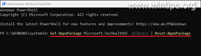 Corrección: el historial de seguridad de Windows se bloquea