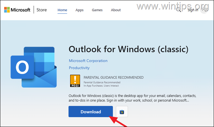 Cómo instalar Outlook Classic en Windows