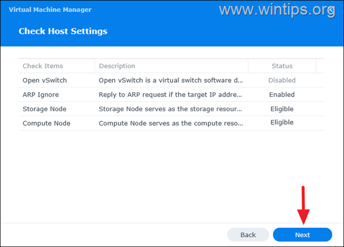 Virtual Machine Manager - Synology NAS