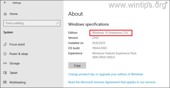 Windows 10 LTSC Windows 10 Empresa LTSC 2021 (21H2)
