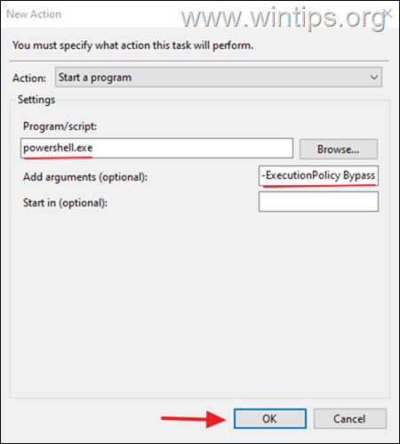 tarea Recibir correo electrónico al desbloquear Windows