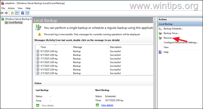copia de seguridad del servidor de windows Cómo restaurar el estado del sistema del directorio activo