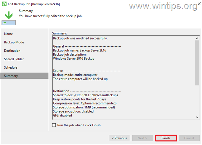 agente veeam para windows copia de seguridad de veeam para el servidor de archivos de Windows