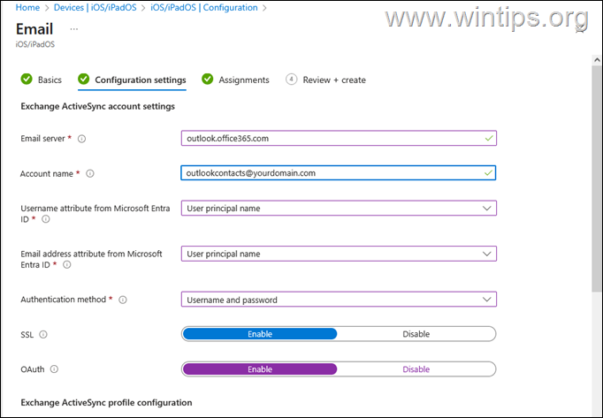 Sincronizar contactos de Outlook con Iphone usando Exchange ActiveSync