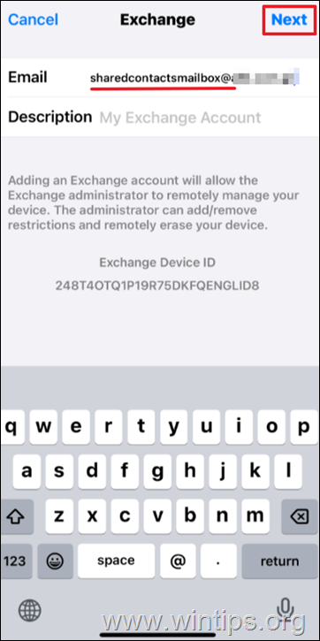Cómo sincronizar automáticamente contactos de la lista global de direcciones de Microsoft 365 con la lista de contactos de iPhone de cada usuario.