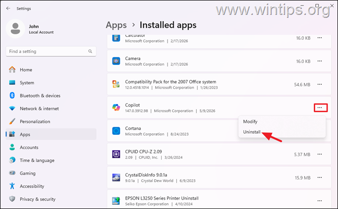 desinstalación copiloto Cómo quitar Copilot en Windows 11