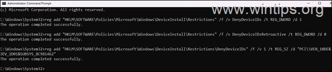 registro Evite que Windows Update instale controladores para un dispositivo específico -Registro