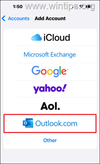 sincronizar contactos personales de outlook con iphone
