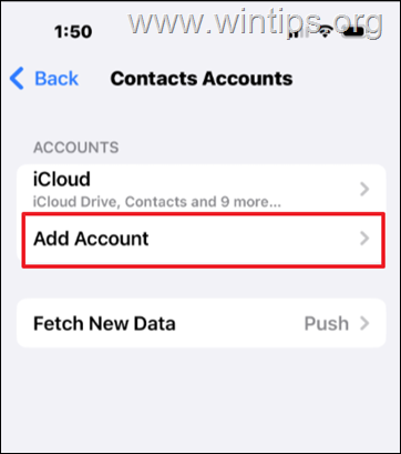 sincronizar contactos de outlook.com con ios