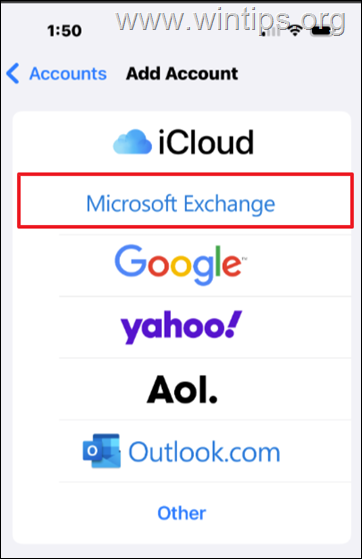 Sincronizar contactos de Outlook 365 con iOS (contactos de iPhone)