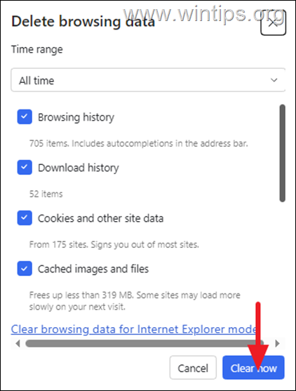 borrar datos de navegación borrar datos de navegación